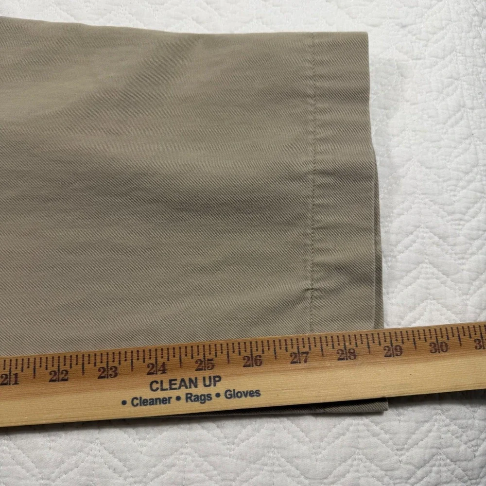 Vtg Polo Ralph Lauren Philip Pant Khaki Chino Flat Front Mens 38x31 (Fits 36x29)